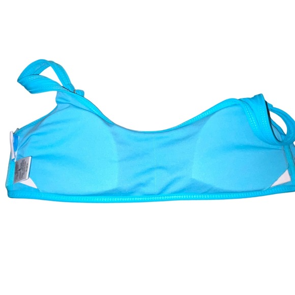 California Waves Juniors' Bralette Bikini Top, Sweet Turquoise NWOT Large - Picture 4 of 6